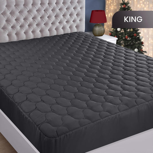 Utopia Bedding Waterproof Mattress Protector, Queen Mattress Pad, Noiseless Quilted Fitted Cover with Deep Pocket Stretches up to 16 Inches (White)