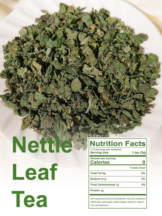 TeeLux Nettle Leaf Tea, Stinging Nettle Tea Loose Leaf, Caffeine Free, 8oz
