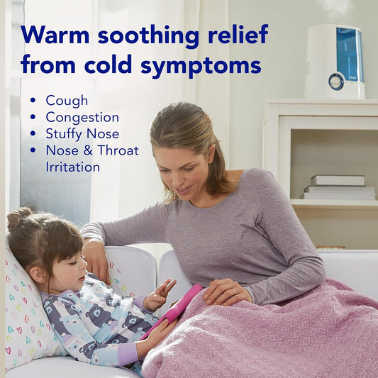 Vicks Warm Mist Humidifier for Small to Medium Rooms, White