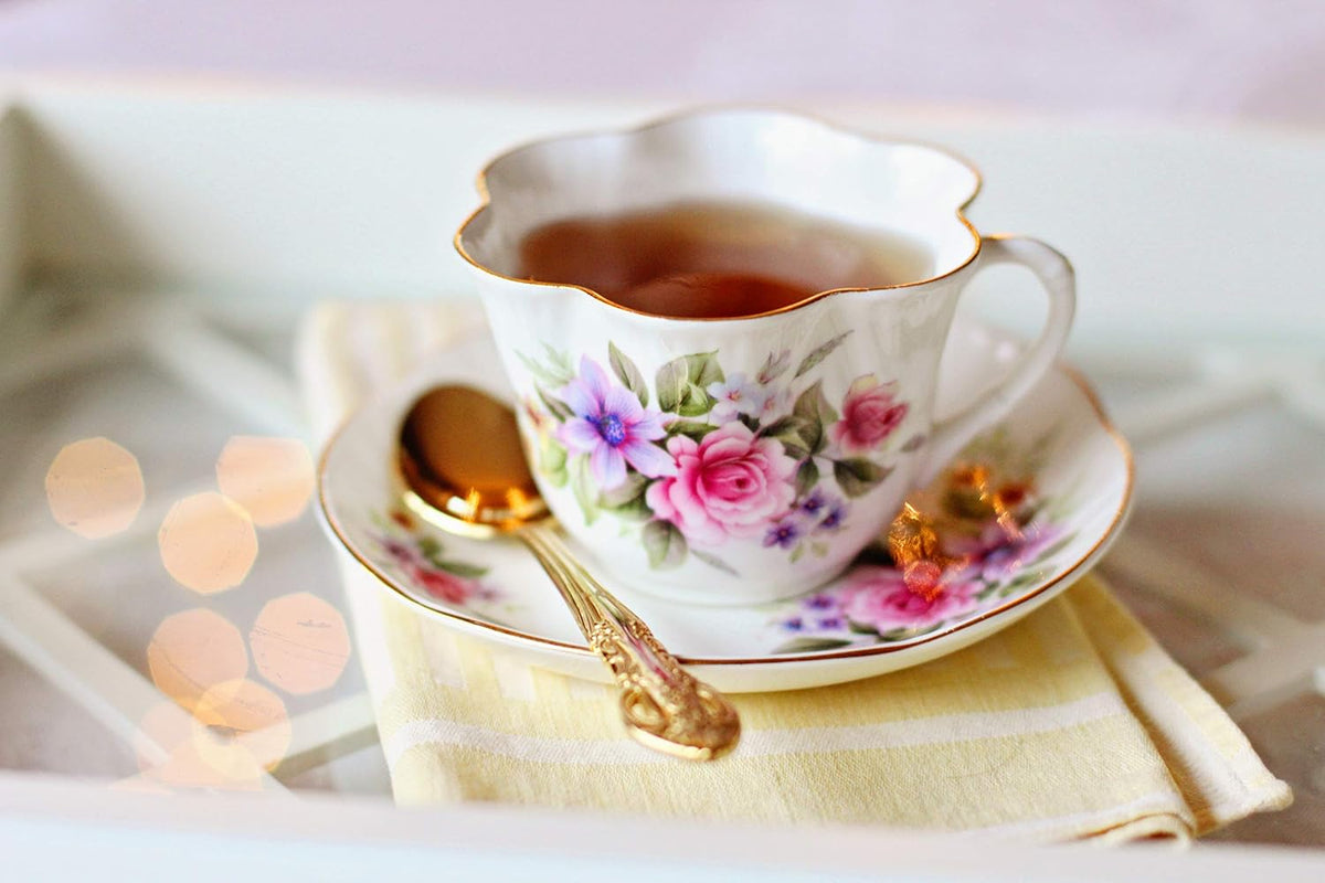 FIRE TEAS Detox & Glow TURMERIC GINGER Tea - Organic White Tea, Turmeric, Ginger, Cardamom, Cinnamon & Saffron