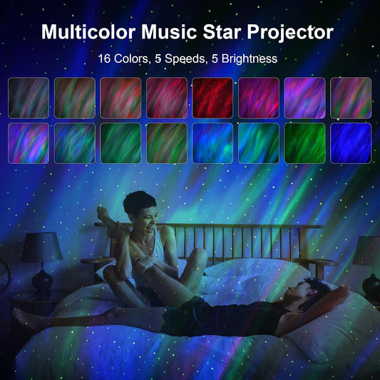 Galaxy Projector, Northern Galaxy Light Aurora, Star Projector with Timer and Remote Control, Night Lights LED for Bedroom Room Decor, Gifts for Kids, Adults, Christmas, Birthday