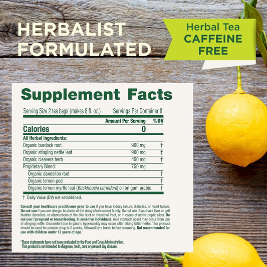 Traditional Medicinals Tea, Organic Roasted Dandelion Root, Supports Kidney Function & Healthy Digestion, 96 Tea Bags (6 Pack)