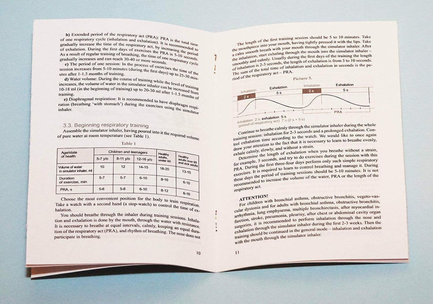Frolov's Respiration Lung Breathing Training Device