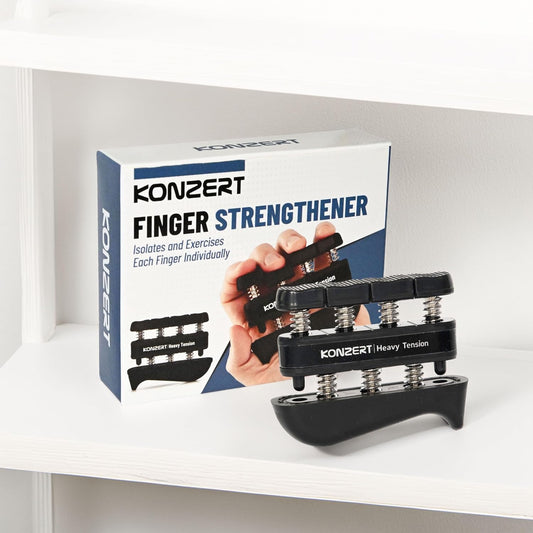 Finger Strengthener - Grip Strength Trainer, Forearm & Hand Gripper Exerciser, Strengthening Grip for Therapy, Guitar Handgrip, Wrist Strengtheners