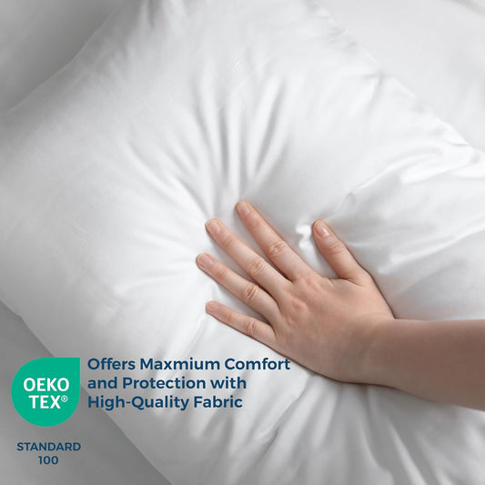Dreamology Pillow Protectors with Zipper Queen Size,2 Pack,Bed Bug Proof