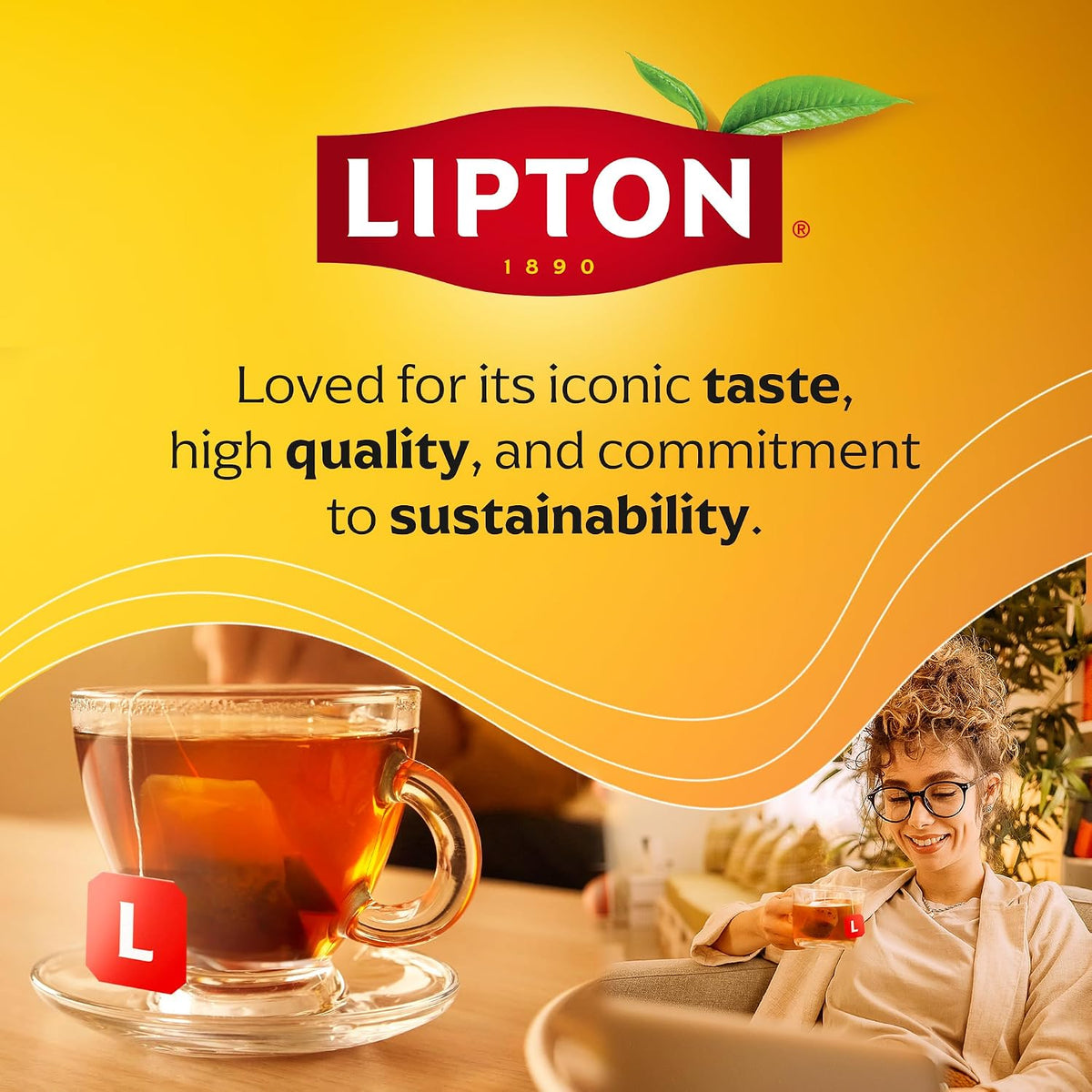 Lipton Peach Paradise Herbal Tea Bags, 80 Count (20 Count 4-Pack)