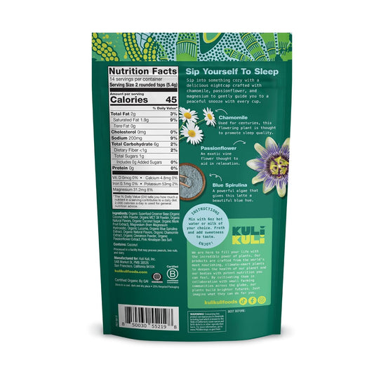 Kuli Kuli Vanilla Lavender Superfood Latte, Magnesium Citrate Sleep Support