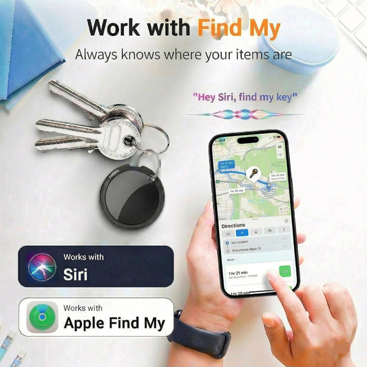 Air Bluetooth Tracker Tags-2 Pack Apple MFi Certified for Find My(iOS Only)