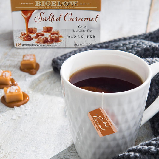 Bigelow Tea Salted Caramel Black Tea, 18 Count (Pack of 6)