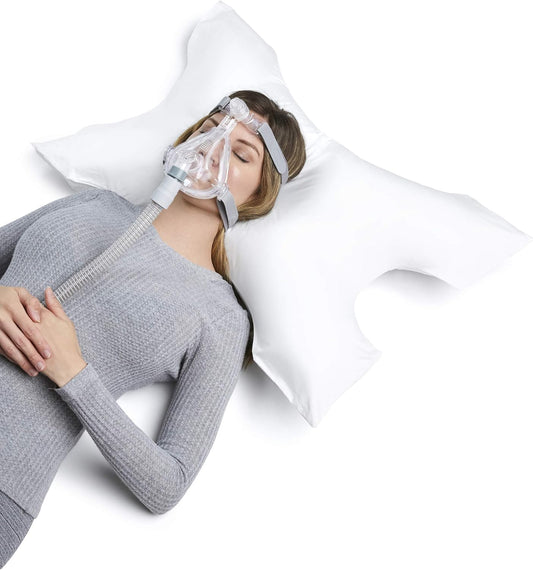CPAP Pillow by Pillows with a Purpose - Standard Size - Unqiue Design with Contoured Cut-Outs - Hypoallergenic with Cover Included