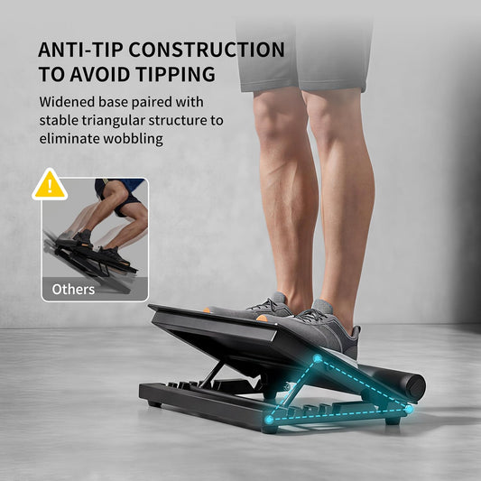PROIRON Steel Slant Board for Calf Stretching,Calf Stretcher Slant Board for Squats 5 Adjustable Incline Angles,Incline Board 660lbs Weight Capacity for Ankle Stretching Training Home Gym