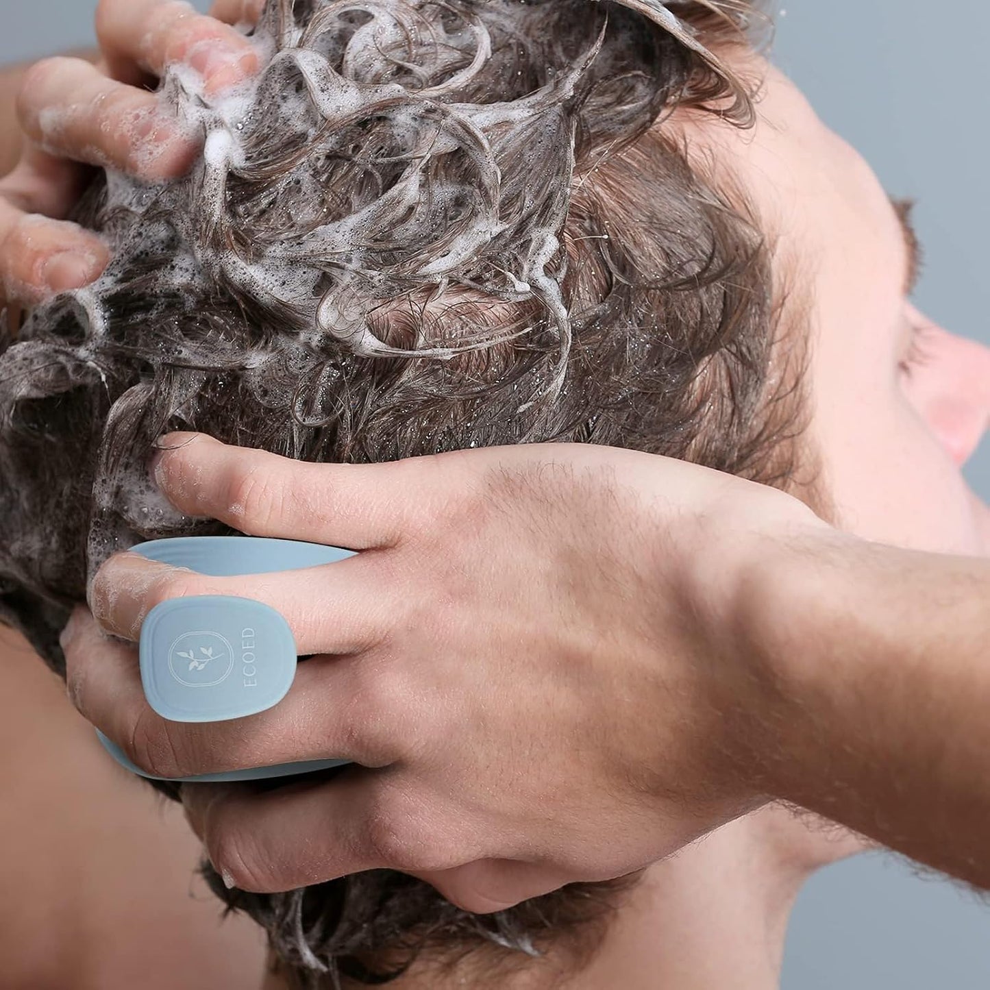 Ecoed Scalp Massager Shampoo Brush, Scalp Scrubber & Exfoliator (Natural)