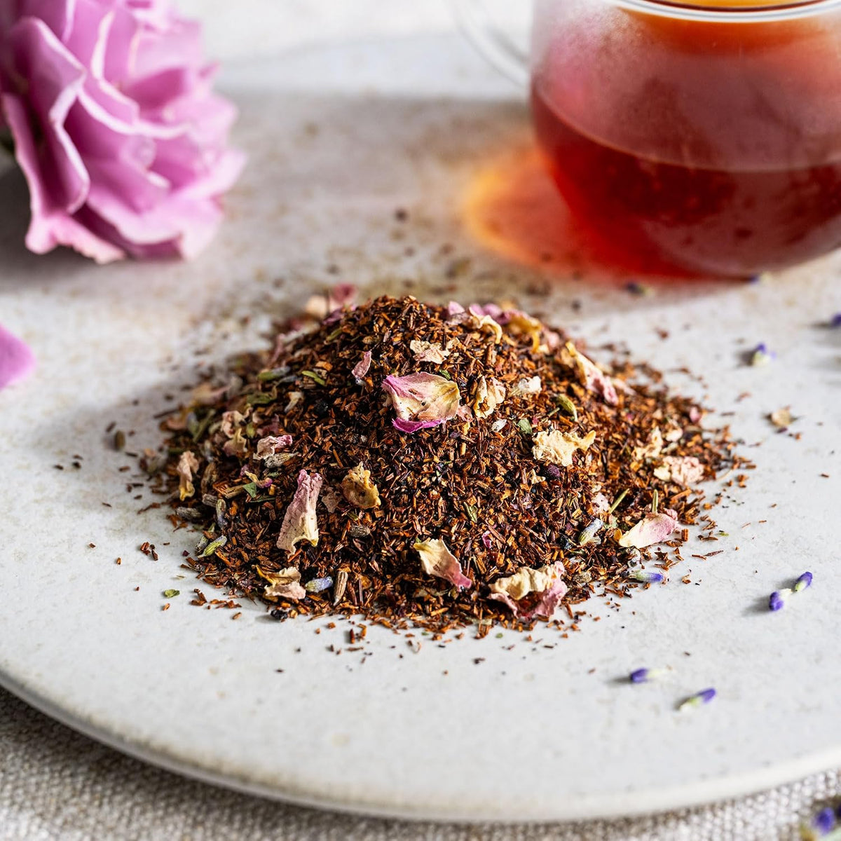 Rishi Tea Bergamot Rose Organic Herbal Sachet Tea Bags, Caffeine Free, 30ct
