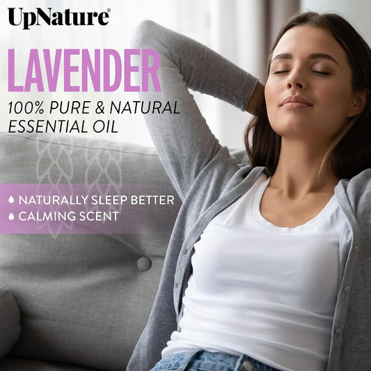 UpNature Lavender Essential Oil Roll On - 100% Natural, for Sleep & Skin