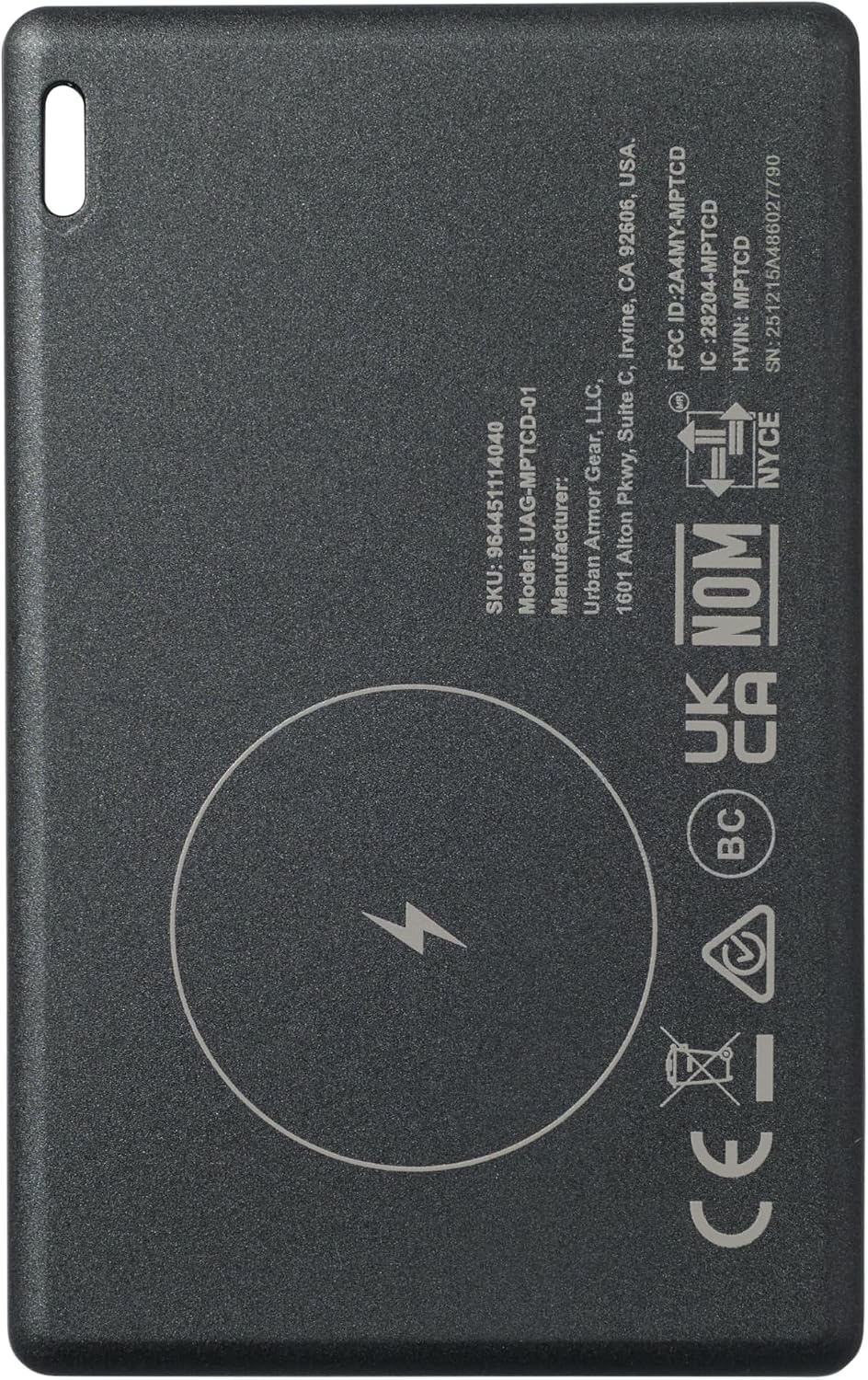 UAG Wallet Tracker Card, Works w/Apple Find My & Android, Black