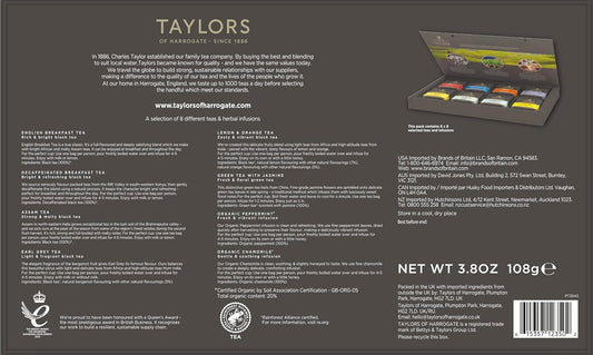 Taylors of Harrogate Assorted Tea Sampler Gift Box, 48ct