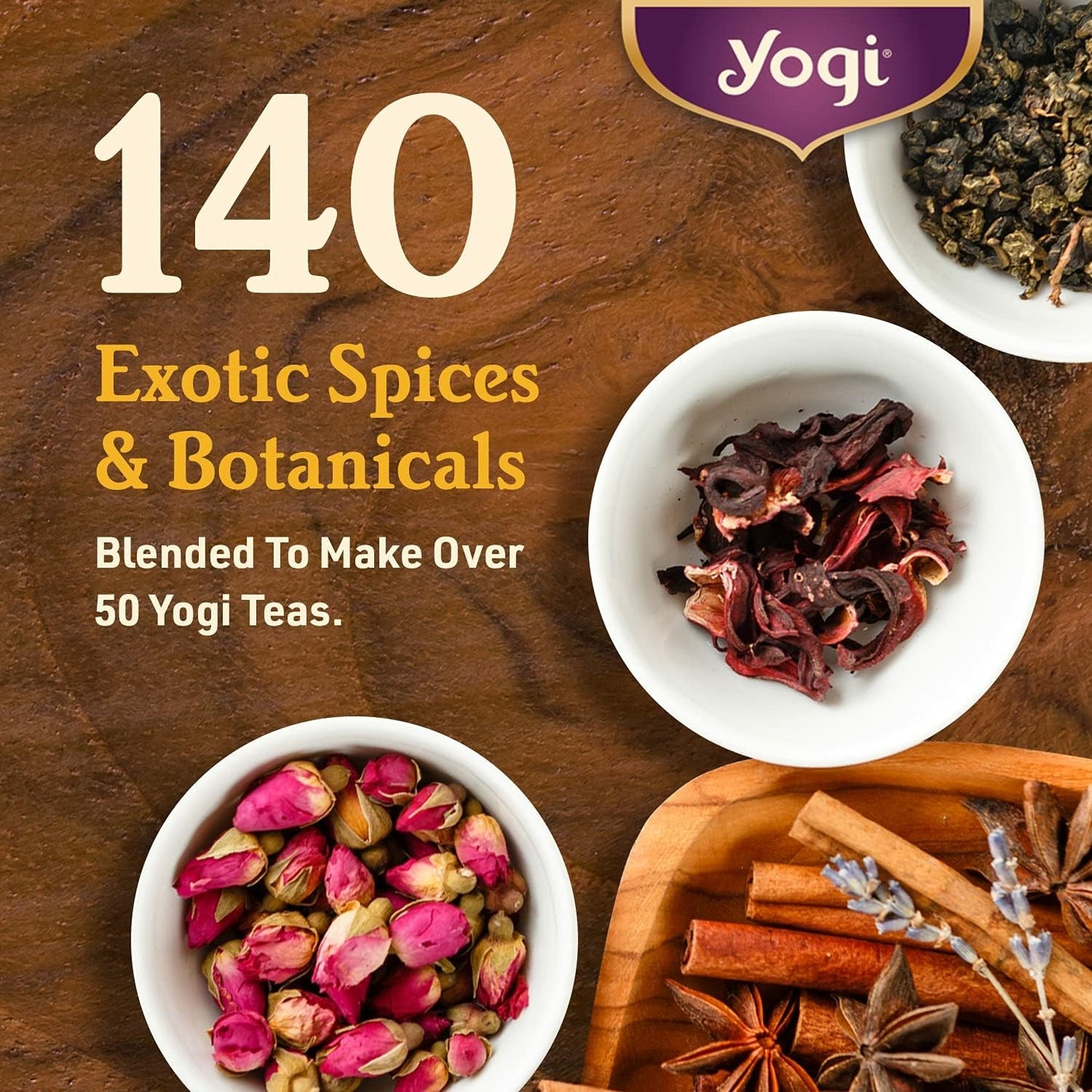 Yogi Tea Purely Peppermint - 16 Bags per Pack (4 Packs) - Caffeine-Free, Organic Peppermint Tea Bags - Offers Digestive Support - Made from Organic Peppermint Leaves