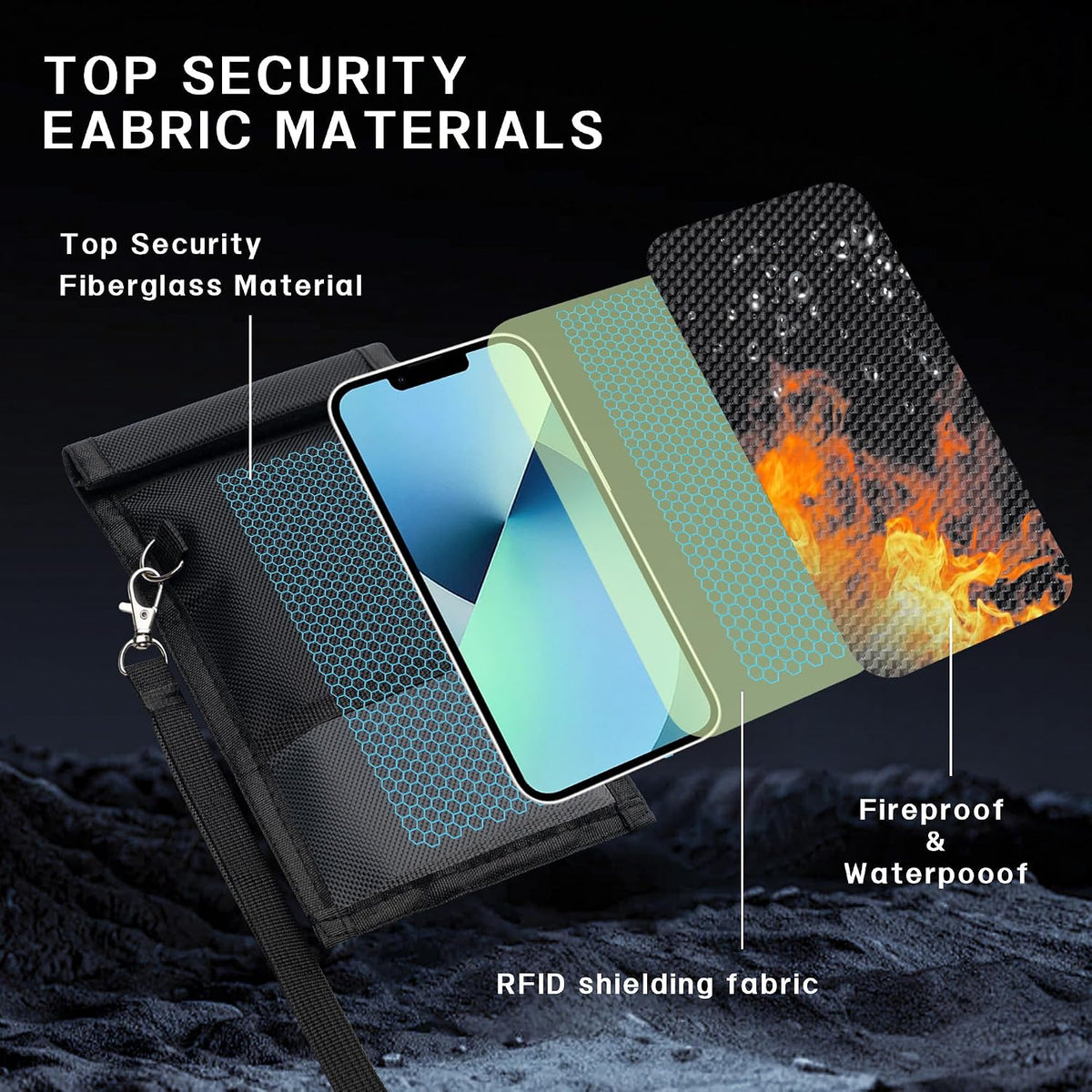 Faraday Bags for phones pouch for key fob box rfid blocking sleeves EMP