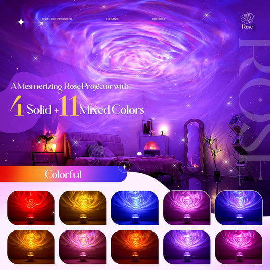 PIKOY Ambient Lighting with 11 Mixed+4 Solid Colors, Dimmable Sunset Lamp
