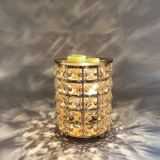 Leyoue Electric Crystal Wax Melt Warmer - Bulb Heating, Elegant Crystal Design, Quickly Melts Wax Blocks, Releases Long-Lasting Fragrance, Perfect Candle Wax Burner and Wax Warmer for Home Decor