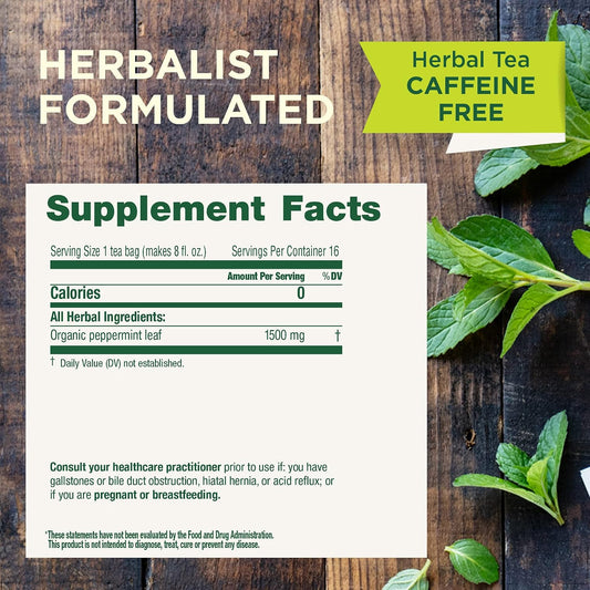 Traditional Medicinals Organic Peppermint, 16 Tea Bags