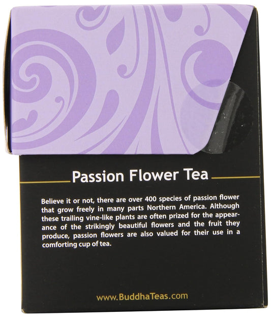 Buddha Teas Passion Flower Tea, 18 Count (Pack of 6)