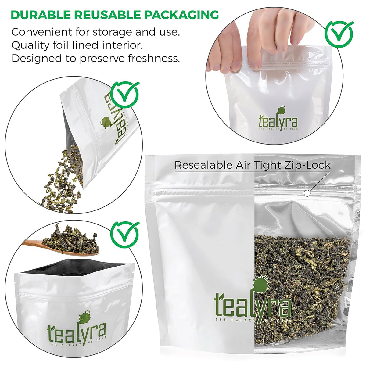 Tealyra | Pure Spearmint Loose Leaf Herbal Tea, 200g (7 oz)