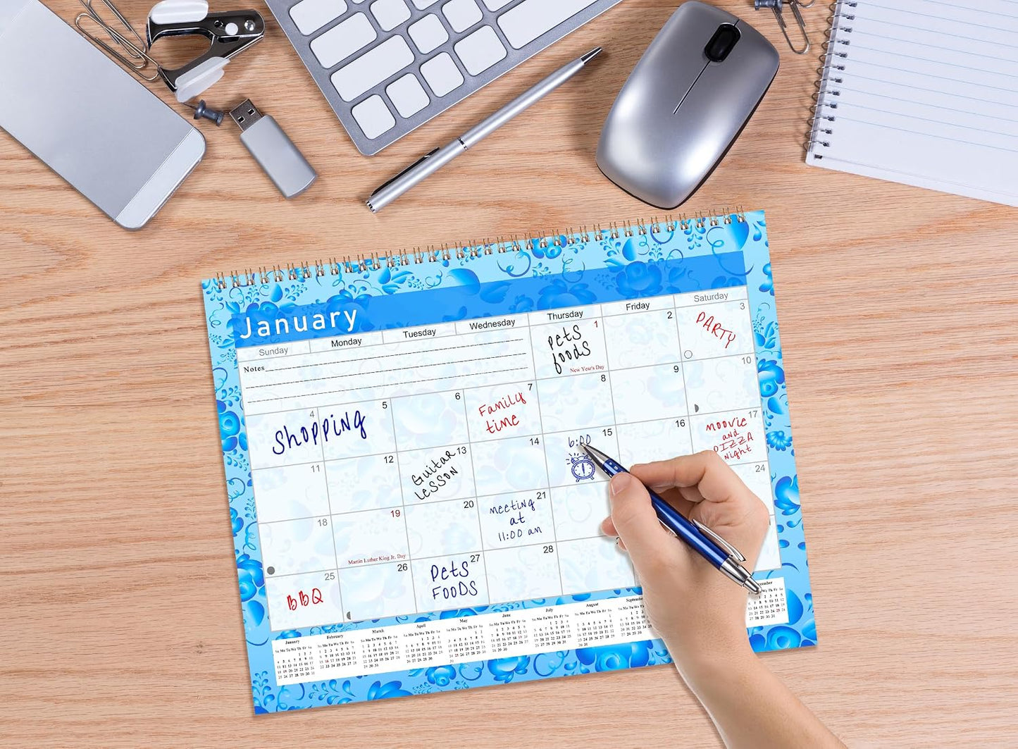 2027 Monthly Desktop/Wall Calendar/Planner - Habit Tracker - Daily, Weekly & Monthly Goal Motivational Habit Tracking Journal Inspirational - (Edition #019)