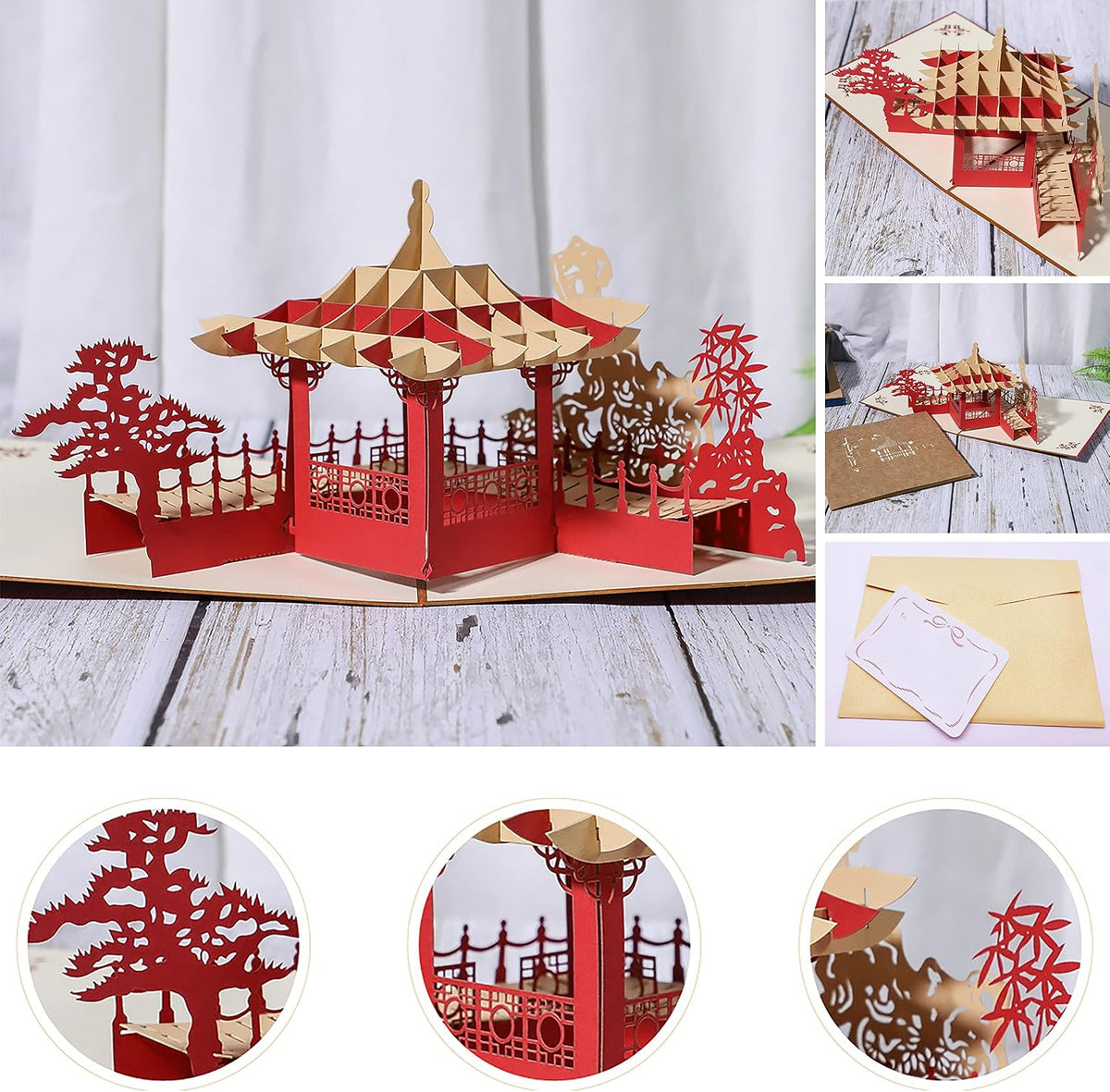 Micro Building Blocks Sets,Chinese Zen Garden Architecture and Cherry Blossom Bonsai Tree Building Toys for Adults,Japanese Sakura House Model,Creative Mini Bricks Gift for Kids 14+,2280 PCS