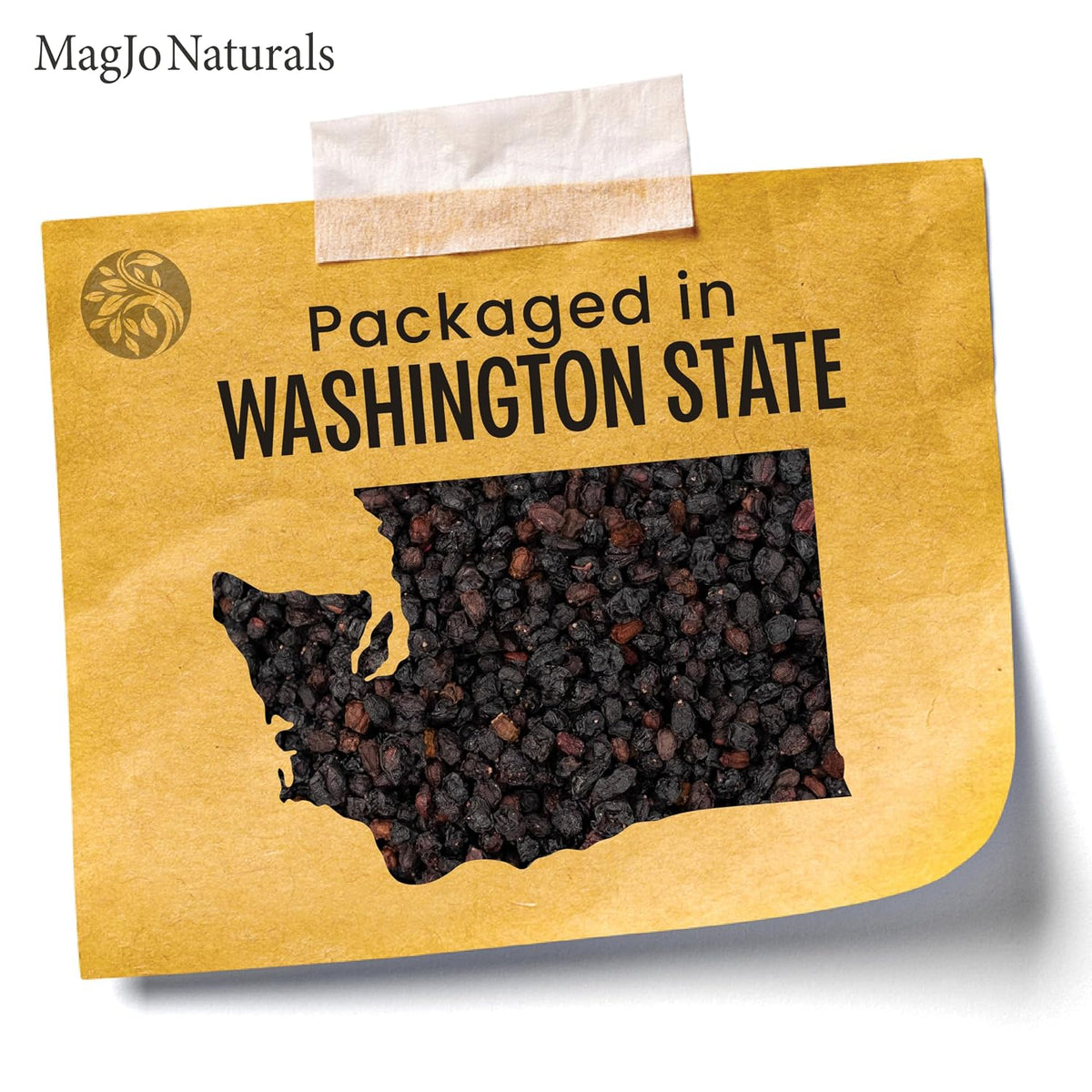 MagJo 100% Wild Harvest Dried Elderberries - 1lb Bulk - Non-Irradiated, Whole Black Elderberry Immune Support - Raw Vegan Sambucus 1 Pound