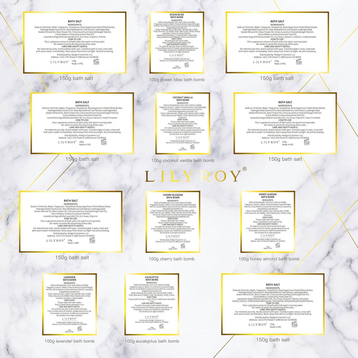 Gifts for Women & Men, Birthday Gifts - 15 Pcs Luxurious Spa Gift Set