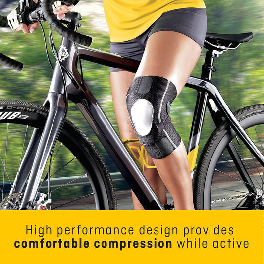 FUTURO Performance Compression Knee Support, Ideal for Everyday Activities, One Size - Black