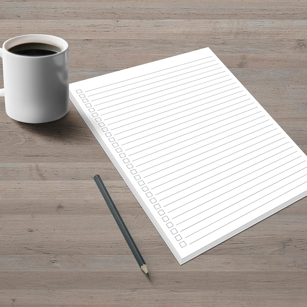 321Done Checklist Notepad, 5.5x8.5 Inches, 50 Sheets, To Do List