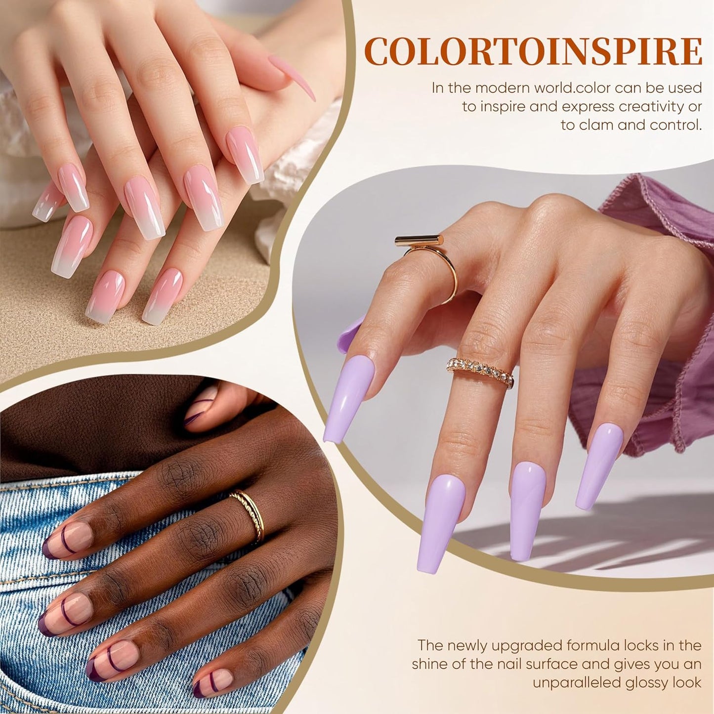 NAIL POLISH KIT with U V Lamp and Drill Starter Kit 36 Colors Gel Nail Polish Nail Art Gel Manicure Kit