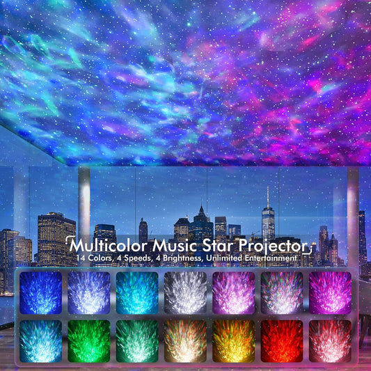 Rossetta Galaxy Star Night Light Projector, Nebula Lights for Kids Room
