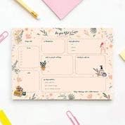 Bliss Collections Weekly Planning Pad, To Do List Notebook - Undated Tear-Off Sheets Notepad - Work Calendar, Organizer, Scheduler for Goals, Tasks - Minimalist, 8.5" x 11", 50 Sheets