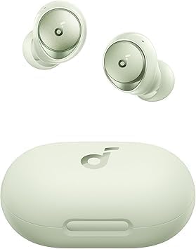 Soundcore by Anker Space A40 Auto-Adjustable Active Noise Cancelling Wireless Earbuds, Reduce Noise by Up to 98%, 50H Playtime, Comfortable Fit, App Customization, Wireless Charge (White)