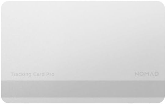 Nomad Tracking Card Carbide, Slim Card Tracker with IPX7 Waterproof and Dust Proof Card Tracker for Wallet & Luggage, 5 Months GPS Tracker Long Battery Life, Rechargeable, Compatible with iOS Only