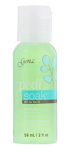 Gena Pedi Pak Intro Kit - 7-Piece Pedicure Kit Foot Spa with Foot Scrub, Soak & Pumice Stone in A Tote, At-Home Pedicure Set