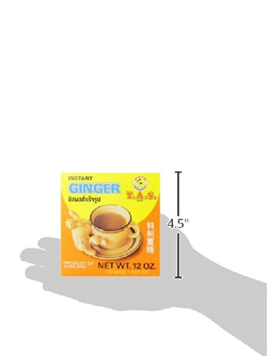 TAS Instant Thai Tea, Ginger, 12 Ounce