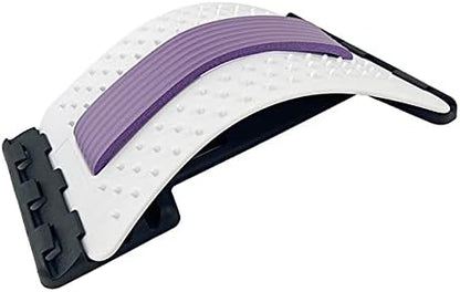 Back Massager Stretcher Equipment Massage Tools Massageador Magic Stretch Fitness Lumbar Support Relaxation Spine Pain Relief (White-Green)