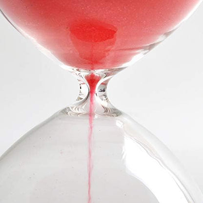 Graces Dawn Super Beautiful Transparent Glass Hourglass Sand Timer 60 Minutes with (Black)