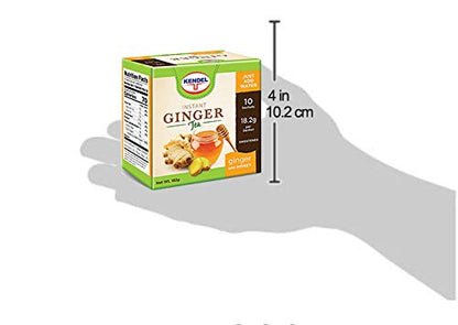 Kendel Instant Ginger Honey Tea - 10 Sachets, Caffeine Free