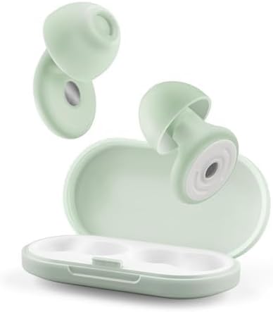 Ear Plugs for Sleeping, Reusable Soft Silicone Earplugs, 4 Sizes of Noise Cancelling Earbuds 30dB, Comfortable Fit Noise Reduction Eargasm Earplugs for Studying, Concerts, Travel