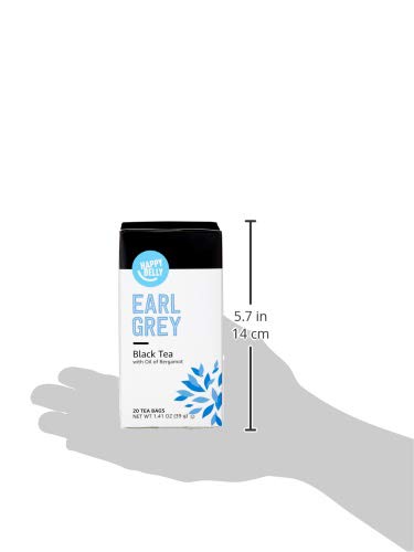 Happy Belly Earl Grey Tea, 20 Count | Pack of 2