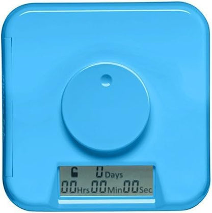 Kitchen Safe Time Locking Container (Medium), Timed Lock Box for Cell Phones, Snacks, and other unwanted temptations (White Lid + 5.5” Clear Base)