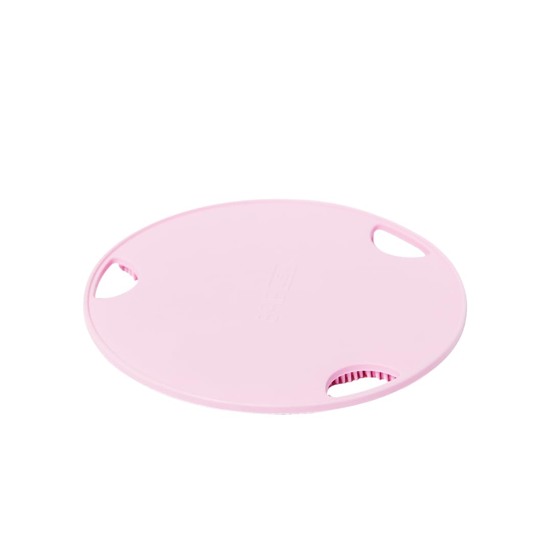 Boie USA Flat Body Scrubber - Soft Silicone-Like Exfoliating Shower Scrubber & Body Cleansing Brush - Stick-to-Wall Loofah Replacement - Antimicrobial Exfoliator for All Skin Types (Blue)
