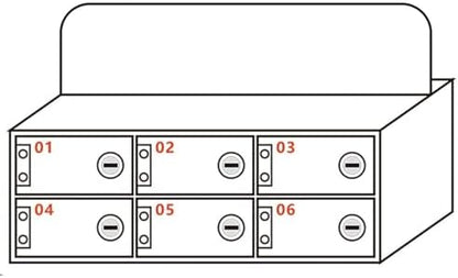 6-30 Slot Acrylic Phone Locker - Durable Charging Station for Classroom, Office, Events | Secure, Organized Storage for Multiple Devices