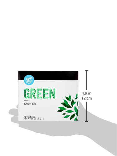 Happy Belly Green Tea Bags | 40 Count | Pack of 2