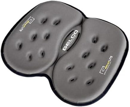 GSeat Lite Travel Gel and Foam Cushion - for Back Pain, Sciatica, Pressure Relief, and Tailbone Discomfort - Promotes Healthy Posture - Ergonomic Comfort - for Car, Commute, Airplane and Travel